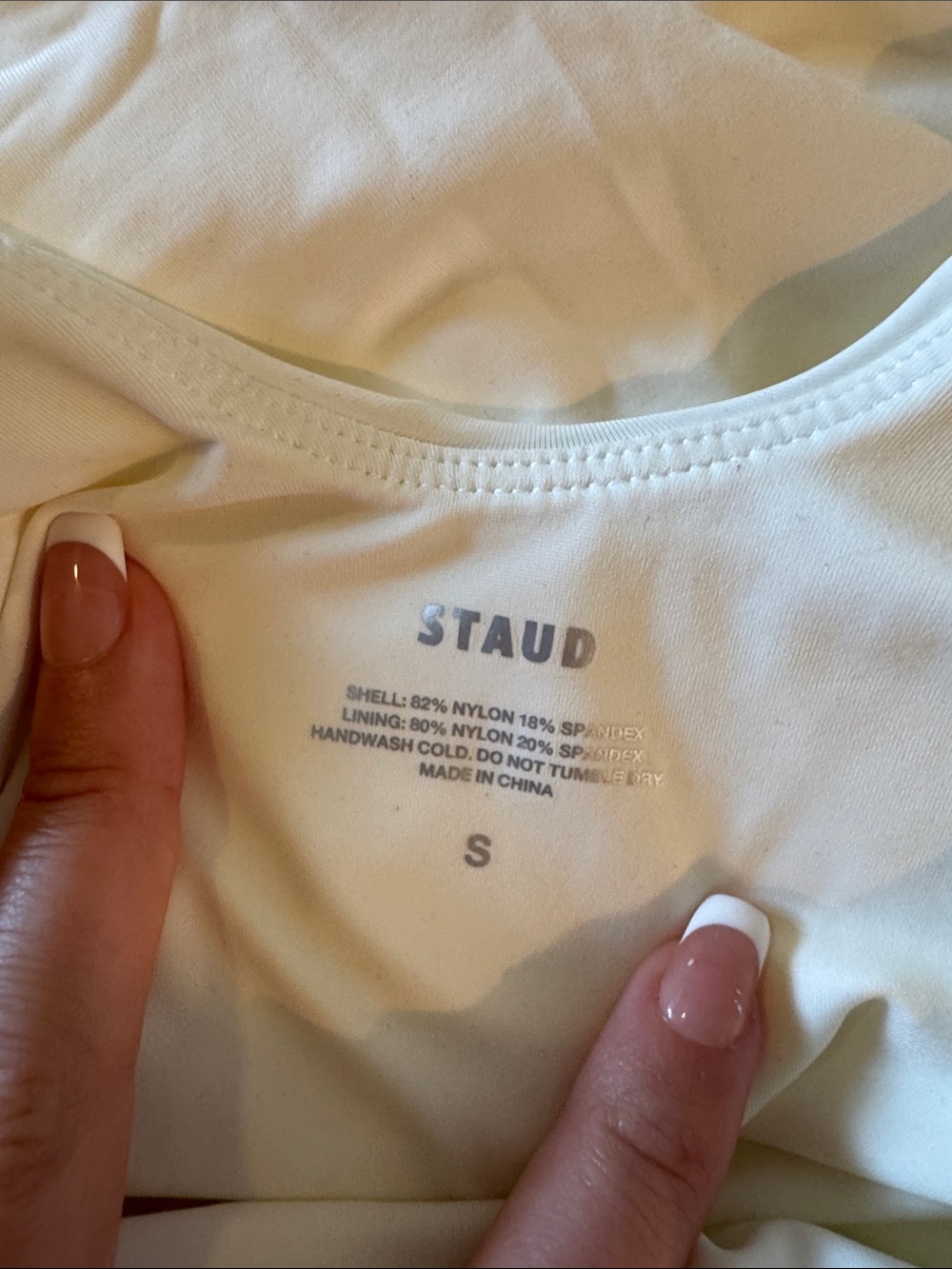 STAUD White Beaded Vegetable One-Piece Swimsuit - Picture 6 of 6